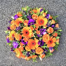 Orange and Purple Posy Arrangement