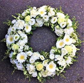 All the Whites Wreath