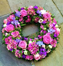 Seasonal Pinks Wreath