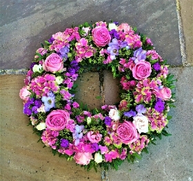 Seasonal Pinks Wreath