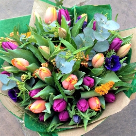 Mixed Spring Orange and Blues