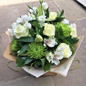 Luxury White Lilies and Roses